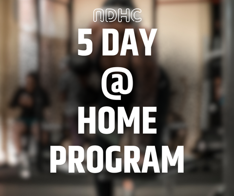 5 DAY AT HOME TRAINING PROGRAM